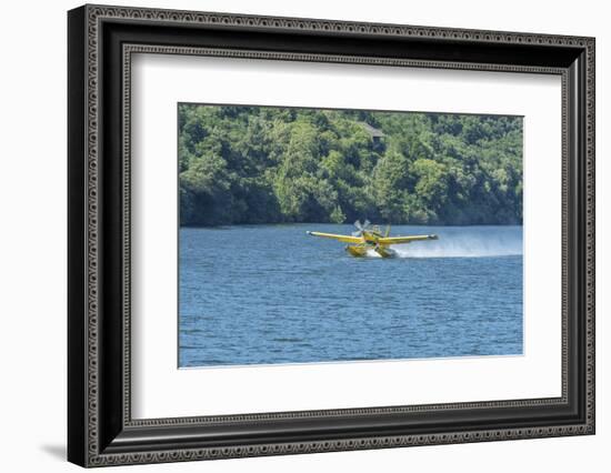 Portugal, Firefighting Water Aircraft on Douro River-Jim Engelbrecht-Framed Photographic Print