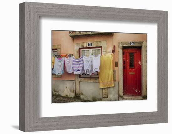 Portugal, Lisbon, Colorful Alfama Neighborhood-Terry Eggers-Framed Photographic Print