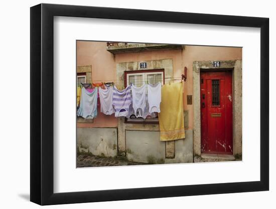 Portugal, Lisbon, Colorful Alfama Neighborhood-Terry Eggers-Framed Photographic Print