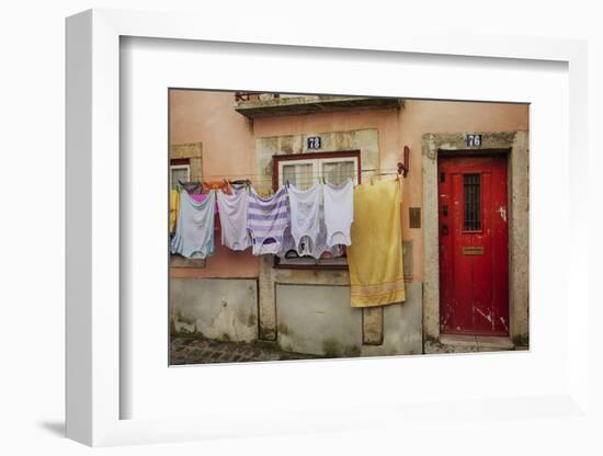 Portugal, Lisbon, Colorful Alfama Neighborhood-Terry Eggers-Framed Photographic Print