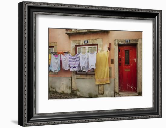 Portugal, Lisbon, Colorful Alfama Neighborhood-Terry Eggers-Framed Photographic Print