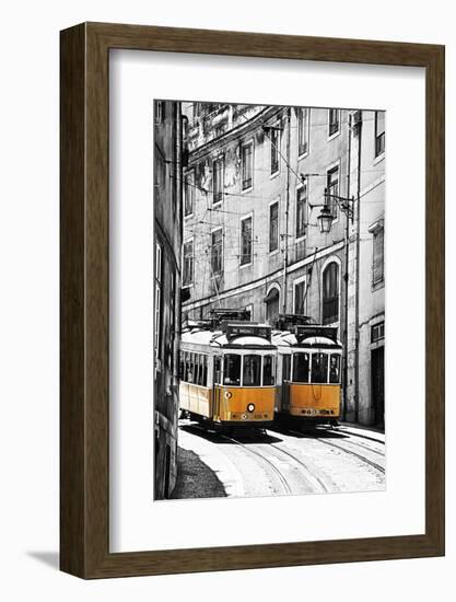 Portugal, Lisbon. Famous Old Lisbon Cable Car-Terry Eggers-Framed Photographic Print