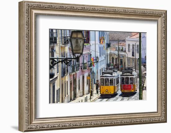 Portugal, Lisbon. Famous Old Lisbon Cable Car-Terry Eggers-Framed Photographic Print