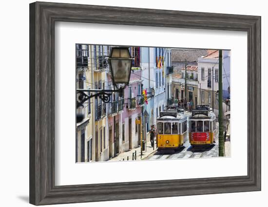 Portugal, Lisbon. Famous Old Lisbon Cable Car-Terry Eggers-Framed Photographic Print