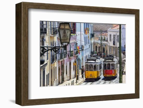 Portugal, Lisbon. Famous Old Lisbon Cable Car-Terry Eggers-Framed Photographic Print