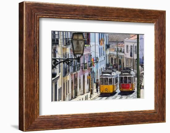 Portugal, Lisbon. Famous Old Lisbon Cable Car-Terry Eggers-Framed Photographic Print