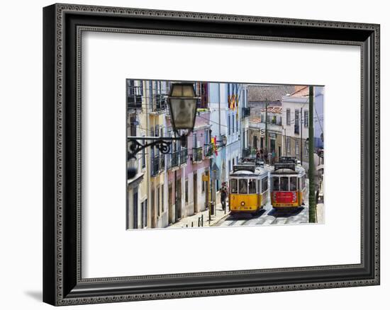 Portugal, Lisbon. Famous Old Lisbon Cable Car-Terry Eggers-Framed Photographic Print