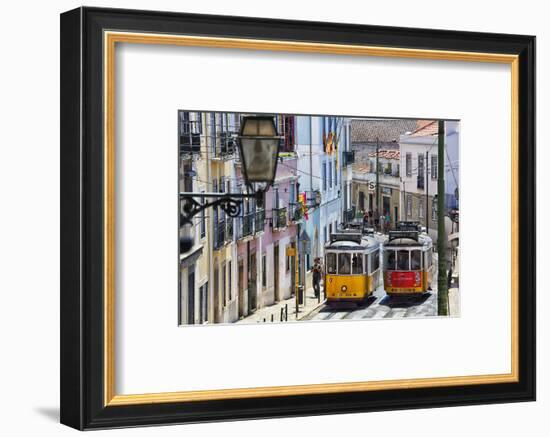 Portugal, Lisbon. Famous Old Lisbon Cable Car-Terry Eggers-Framed Photographic Print