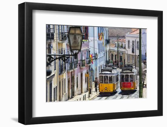 Portugal, Lisbon. Famous Old Lisbon Cable Car-Terry Eggers-Framed Photographic Print