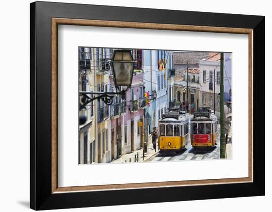 Portugal, Lisbon. Famous Old Lisbon Cable Car-Terry Eggers-Framed Photographic Print