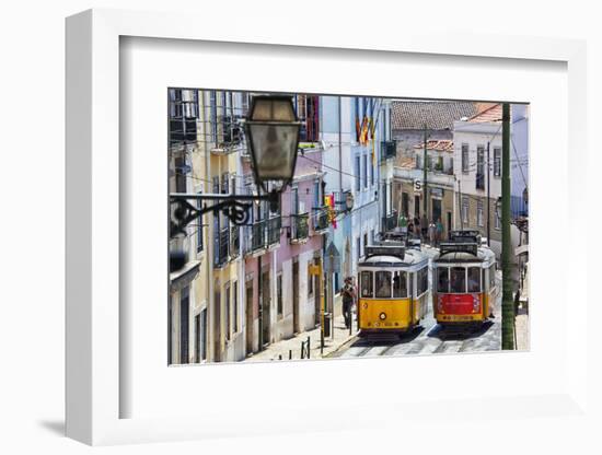 Portugal, Lisbon. Famous Old Lisbon Cable Car-Terry Eggers-Framed Photographic Print