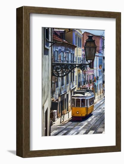 Portugal, Lisbon. Famous Old Lisbon Cable Car-Terry Eggers-Framed Photographic Print