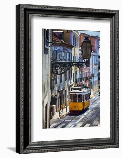 Portugal, Lisbon. Famous Old Lisbon Cable Car-Terry Eggers-Framed Photographic Print