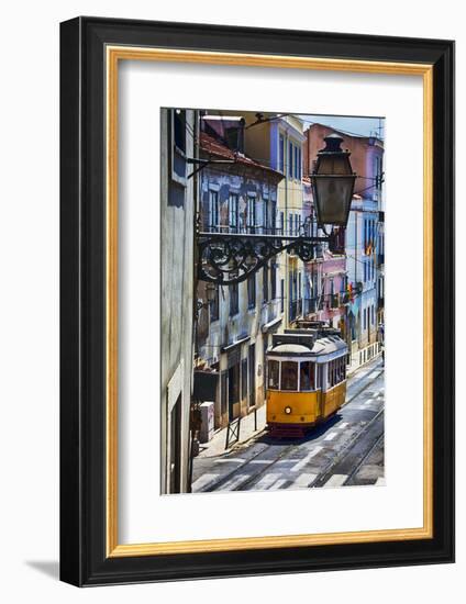 Portugal, Lisbon. Famous Old Lisbon Cable Car-Terry Eggers-Framed Photographic Print