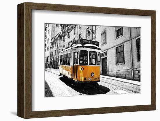 Portugal, Lisbon. Famous Old Lisbon Cable Car-Terry Eggers-Framed Photographic Print