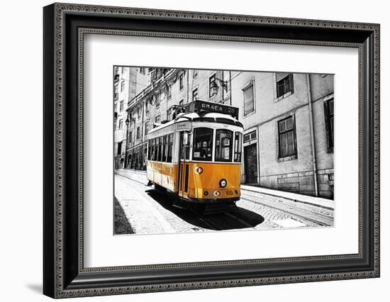 Portugal, Lisbon. Famous Old Lisbon Cable Car-Terry Eggers-Framed Photographic Print