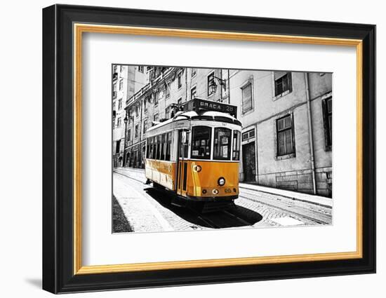 Portugal, Lisbon. Famous Old Lisbon Cable Car-Terry Eggers-Framed Photographic Print