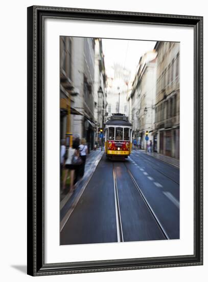 Portugal, Lisbon. Famous Old Lisbon Cable Car-Terry Eggers-Framed Photographic Print