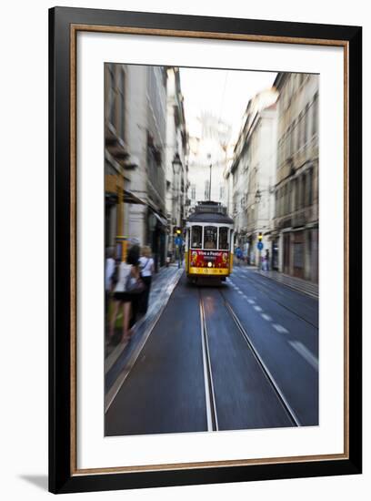 Portugal, Lisbon. Famous Old Lisbon Cable Car-Terry Eggers-Framed Photographic Print