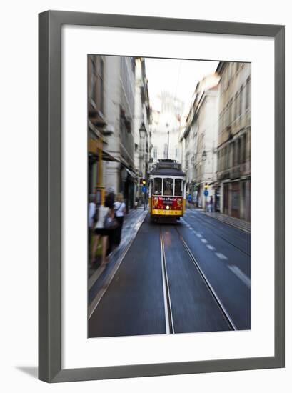 Portugal, Lisbon. Famous Old Lisbon Cable Car-Terry Eggers-Framed Photographic Print