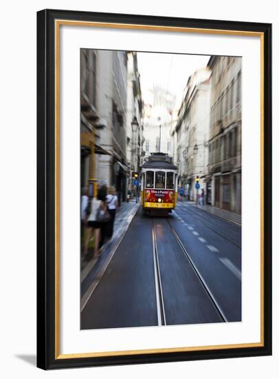 Portugal, Lisbon. Famous Old Lisbon Cable Car-Terry Eggers-Framed Photographic Print