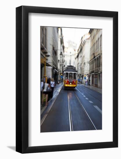 Portugal, Lisbon. Famous Old Lisbon Cable Car-Terry Eggers-Framed Photographic Print