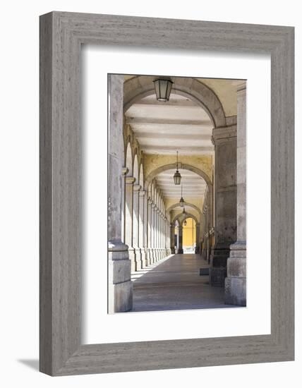 Portugal, Minho Province, Braga. Urban Area Arched Corridor-Emily Wilson-Framed Photographic Print