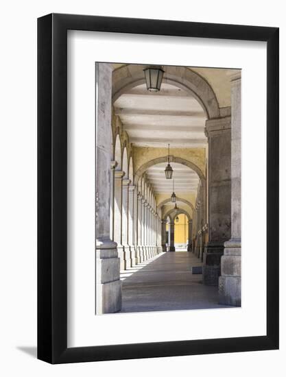 Portugal, Minho Province, Braga. Urban Area Arched Corridor-Emily Wilson-Framed Photographic Print