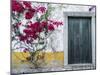 Portugal, Obidos. Beautiful bougainvillea blooming in the town-Julie Eggers-Mounted Photographic Print