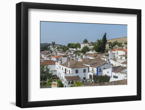 Portugal, Obidos, View of Town and Medieval Architecture-Jim Engelbrecht-Framed Photographic Print