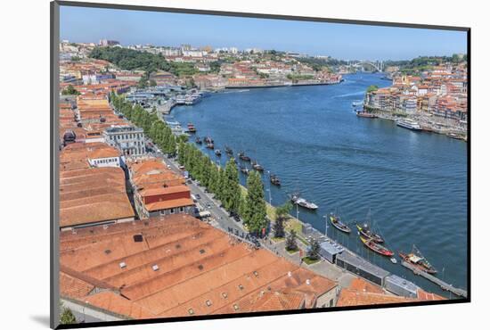 Portugal, Oporto, Douro River, Overlook of the City of Gaia-Lisa S. Engelbrecht-Mounted Photographic Print