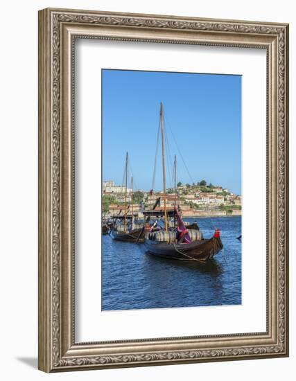 Portugal, Oporto, Douro River, Rabelo Boats-Jim Engelbrecht-Framed Photographic Print