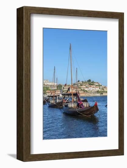 Portugal, Oporto, Douro River, Rabelo Boats-Jim Engelbrecht-Framed Photographic Print