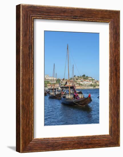 Portugal, Oporto, Douro River, Rabelo Boats-Jim Engelbrecht-Framed Photographic Print