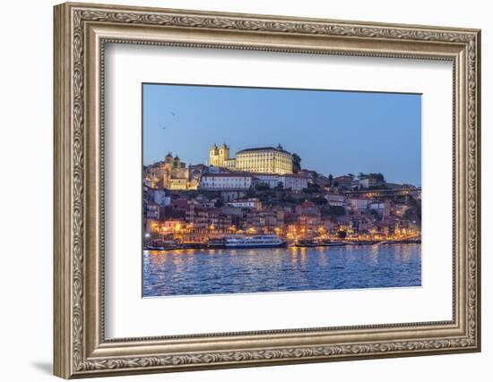 Portugal, Oporto, Douro River, Twilight-Jim Engelbrecht-Framed Photographic Print