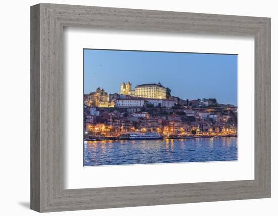 Portugal, Oporto, Douro River, Twilight-Jim Engelbrecht-Framed Photographic Print