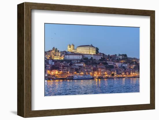 Portugal, Oporto, Douro River, Twilight-Jim Engelbrecht-Framed Photographic Print