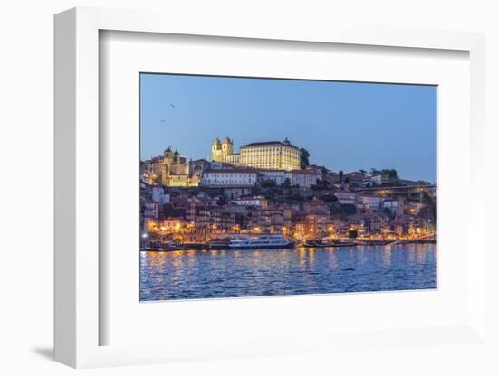 Portugal, Oporto, Douro River, Twilight-Jim Engelbrecht-Framed Photographic Print