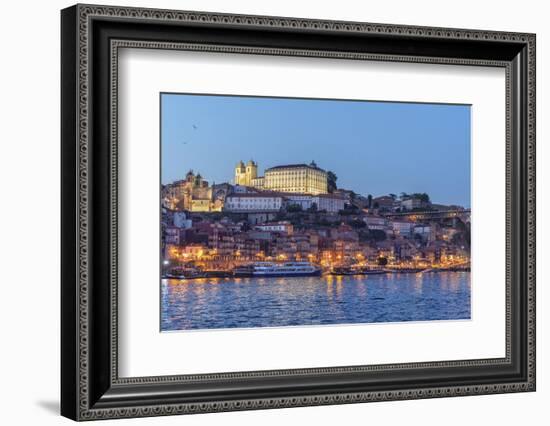 Portugal, Oporto, Douro River, Twilight-Jim Engelbrecht-Framed Photographic Print