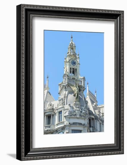 Portugal, Oporto, the National Building in Liberty Square-Jim Engelbrecht-Framed Photographic Print