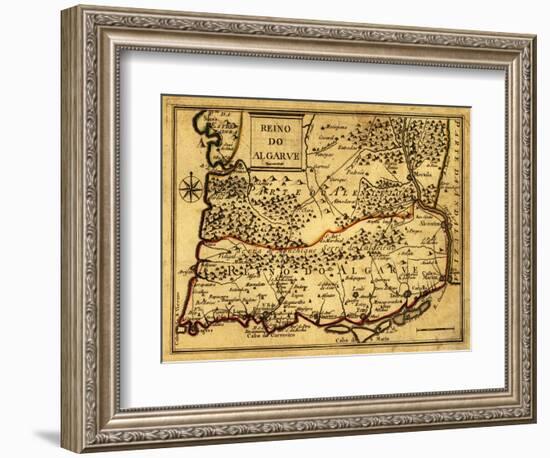 Portugal - Panoramic Map-Lantern Press-Framed Art Print