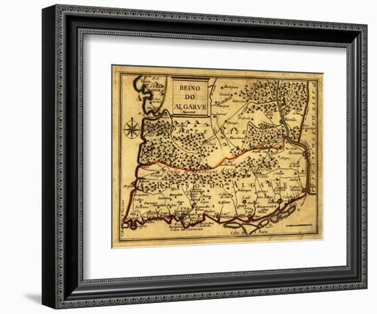 Portugal - Panoramic Map-Lantern Press-Framed Art Print