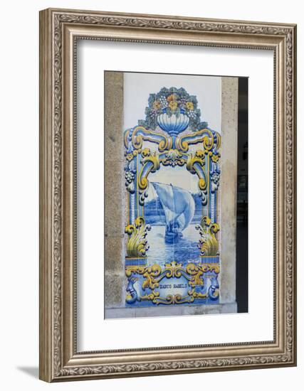 Portugal, Pinhao, Azulejo Mural, Train Station-Jim Engelbrecht-Framed Photographic Print