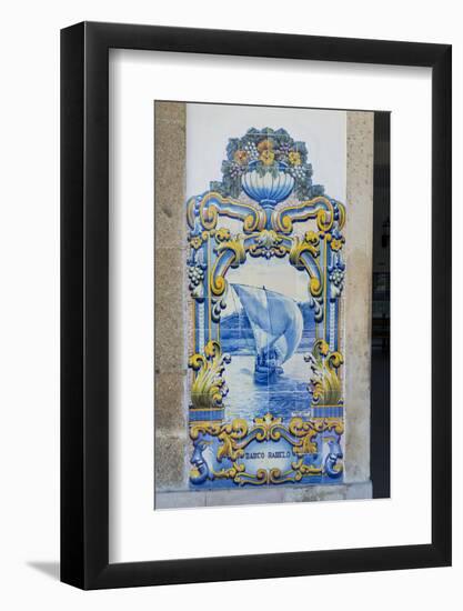 Portugal, Pinhao, Azulejo Mural, Train Station-Jim Engelbrecht-Framed Photographic Print