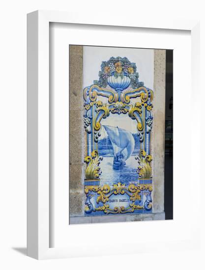 Portugal, Pinhao, Azulejo Mural, Train Station-Jim Engelbrecht-Framed Photographic Print