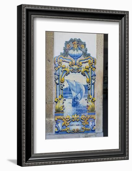 Portugal, Pinhao, Azulejo Mural, Train Station-Jim Engelbrecht-Framed Photographic Print