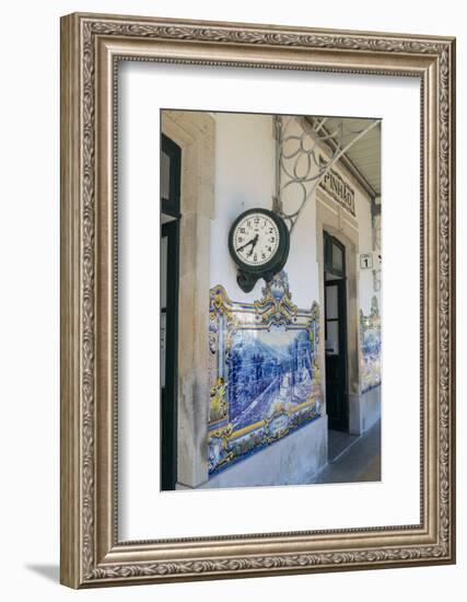 Portugal, Pinhao, Exterior of Train Station-Jim Engelbrecht-Framed Photographic Print