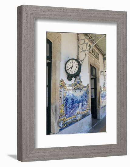 Portugal, Pinhao, Exterior of Train Station-Jim Engelbrecht-Framed Photographic Print