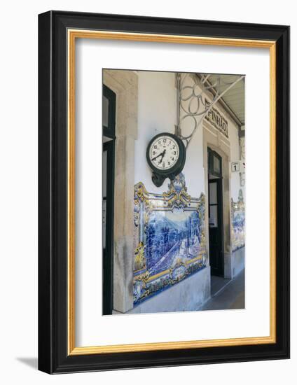 Portugal, Pinhao, Exterior of Train Station-Jim Engelbrecht-Framed Photographic Print