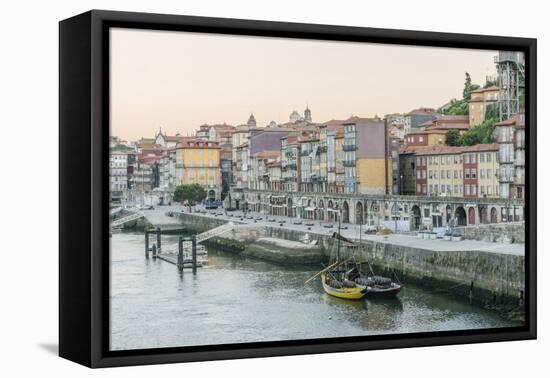 Portugal, Porto, Douro Waterfront at Dawn-Rob Tilley-Framed Premier Image Canvas